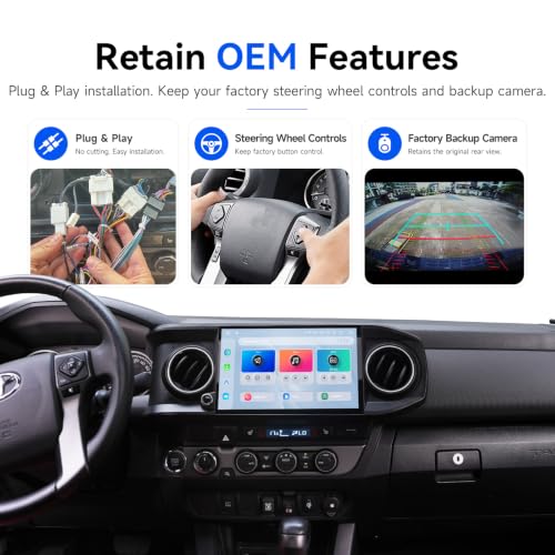Dasaita 11.6" Head Unit for Toyota Tacoma 2016-2023, Snapdragon 665 Stereo - image 5