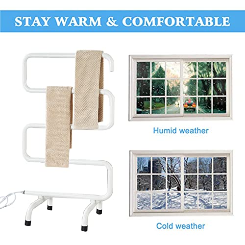 Chauffe-serviettes électrique nomade radiateur sèche-serviette - 2