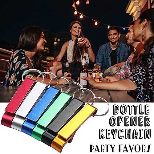 100 Bottle Opener Keychain Bulk For Men Women Multicolor Aluminum Key Chain Beer Can Bottle Opener For Party Favor Wedding Favor Bartender Groomsmen Fathers Day #TOP1
