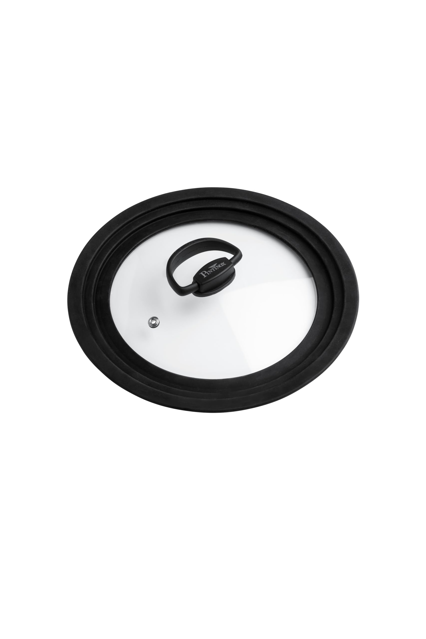 Coperchio Universale PINTINOX in Vetro con Anello in Silicone Adattabile in piu Diametri (CM 26-28-30)