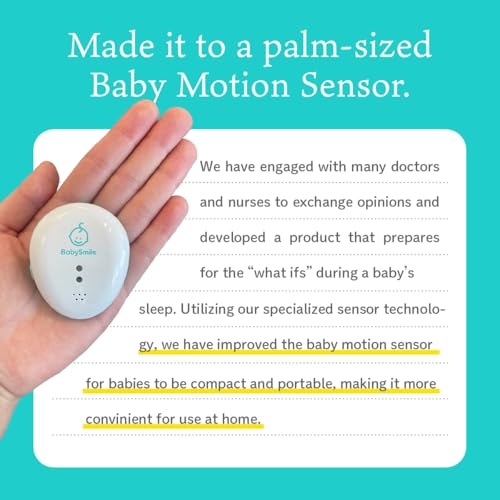 Baby Smile Baby Motion Sensor E-202 Sleep Movement Monitoring, Baby Safety Alerts, white - Image 4