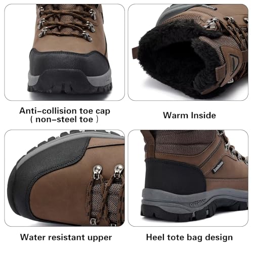 Lamincoa Mens Snow Boots Water Resistant Hiking Boots for Men Non-slip Winter Outdoor Warm Comfort Camping Backpacking Shoe4