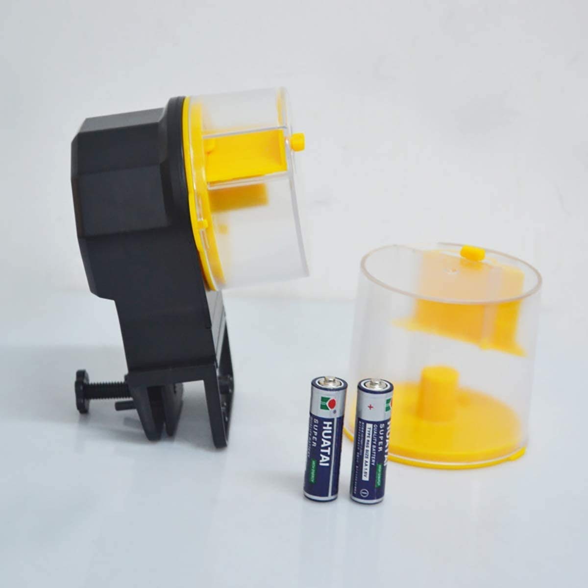 Automatico Femeder Fish Feeder A Protoia di umidità Assenser Alimenti per la batteria Intelligente Timer Auto Alimentatore per tartaruga Pond Aquarium e serbatoio di pesce Serbatoio alimento Dis