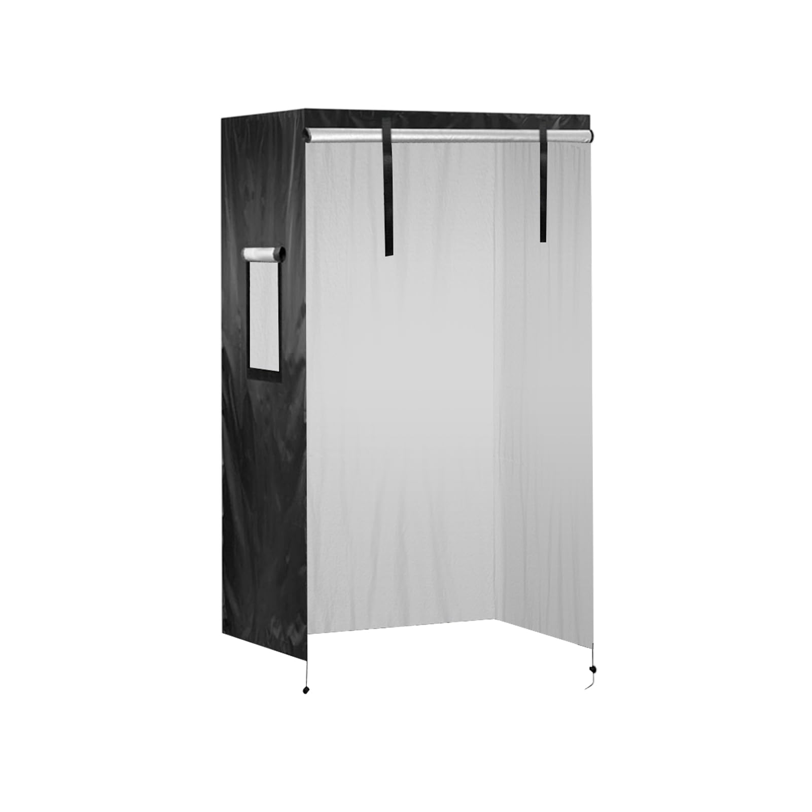 Grande copertura impermeabile traspirante per gabbia per uccelli, 96 x 60 x 130 cm, regolabile, morbida, traspirante, lavabile, protezione dall'usura (nero)