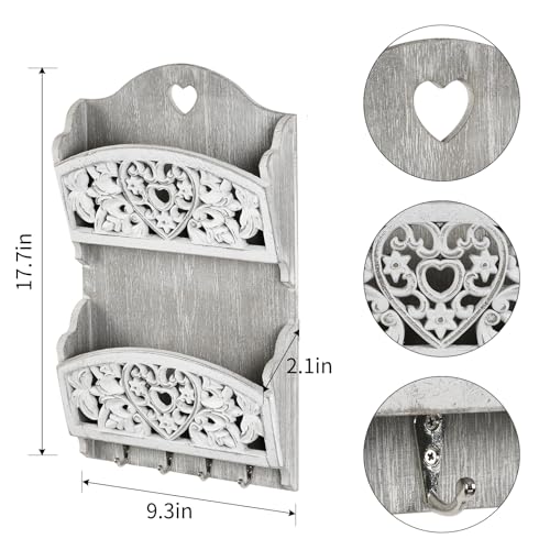 Mail-Organizer-with-Key-Holder2-Slot-Mail-Holder-with-4-Key-Hooks-for-Wall-Decorative-Wooden-Hanging-Organizer-for-File-Letter-in-Shelf-Home-Farmhouse-Decor-for-Entryway-Office-