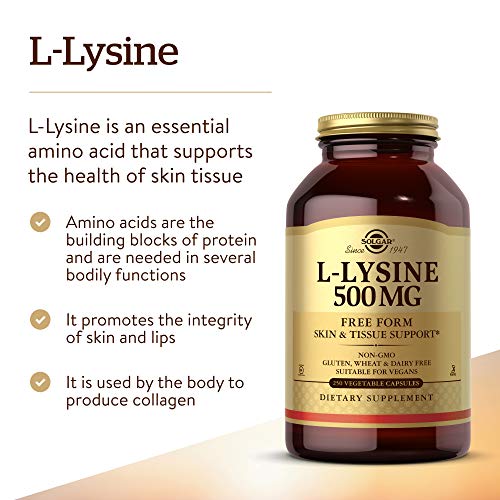Solgar 30196 L-Lysine 500 Mg, 250 Vegetable Capsules thumb #2