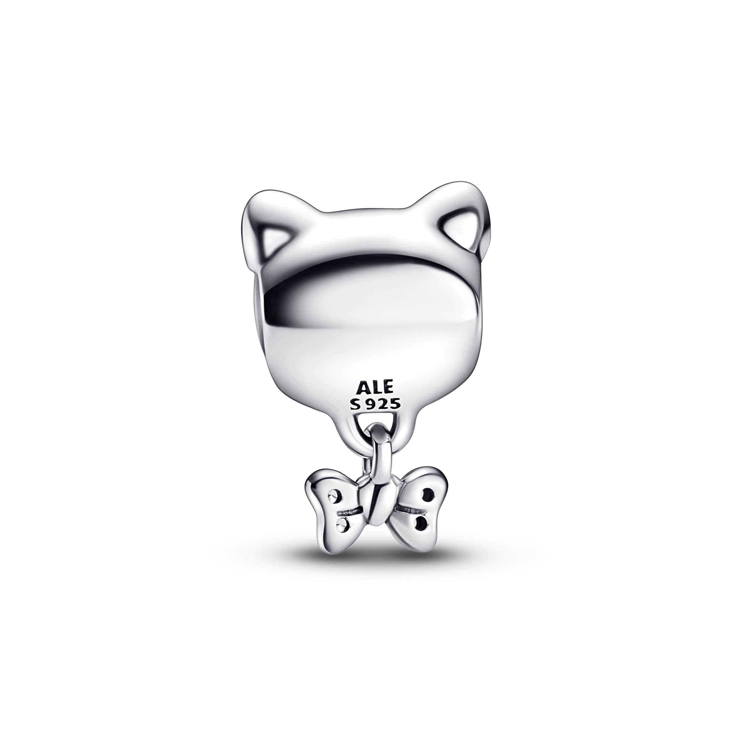 Pandora Moments Charm 792255C01 Mascot Cat Bow