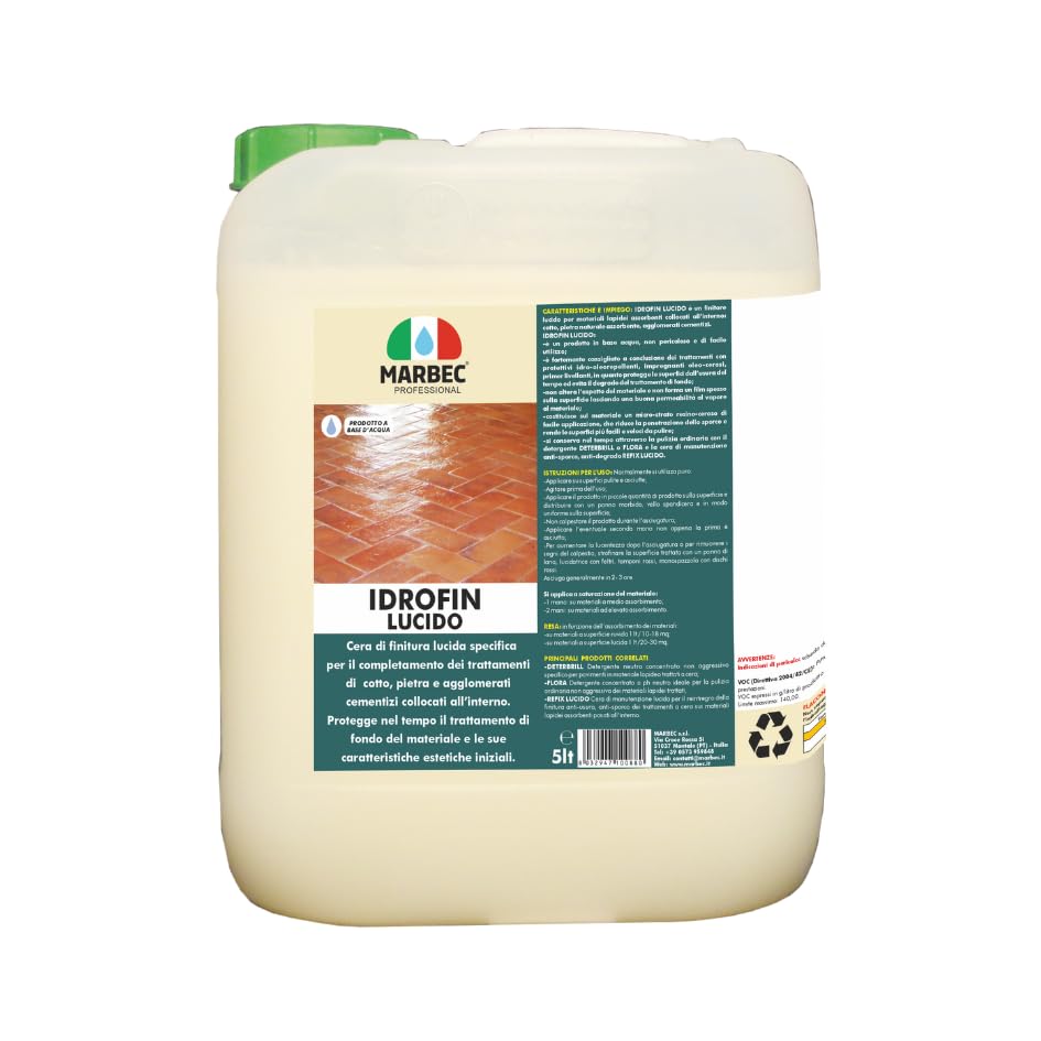 Marbec Tuscania Oil 5LTX4PZ - Impregnante Oleo-Ceroso Effetto Bagnato Per Cotto E Terracotta | Trattamento Protettivo Interno - Foto 5