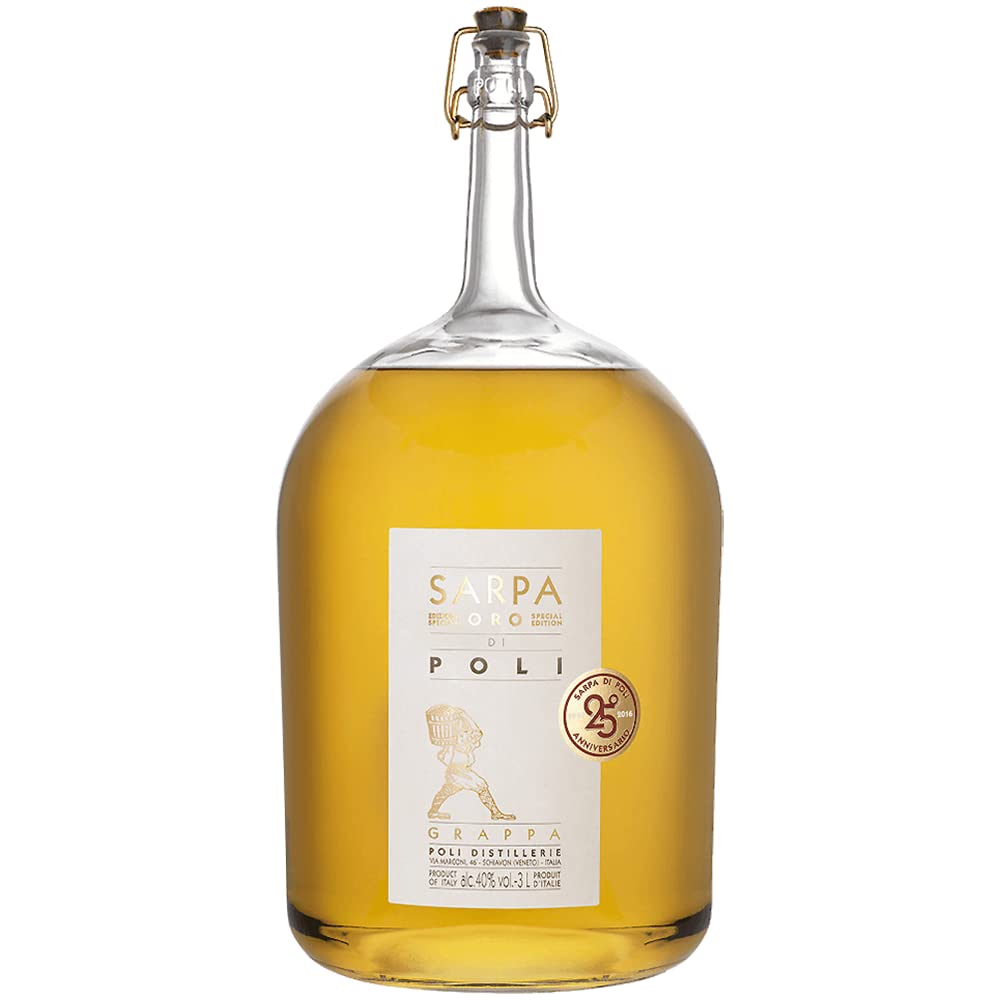 Sarpa Barrique Big Mama 3 Liter - Grappa ab vier Jahre in Eichenfässern durch die Solera-Verfahren