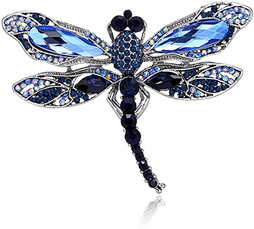 Image of Animal Brooch Crystal Dragonfly Brooch Jewelry Accessories Fashion Book