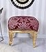 Taboret barokowy podnóżek czerwony podnóżek podnóżek stołek antyczny cat689a05 Palazzo ekskluzywny