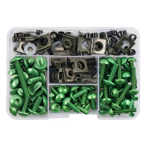 �ɓK������Forza 125 �ɓK������Hornet 600 CB125R XADV CBR 600 Rr CBR500R Rebel 500�p �I�[�g�o�C�p�l�W �t�F�A�����O�{���g �{�f�B�l�W �i�b�g �e��t�@�X�i�[(Green)