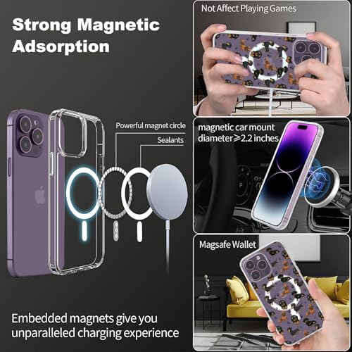 Coque chiot teckel pour iPhone 17 MagSafe : finition transparente haute clarté - 3