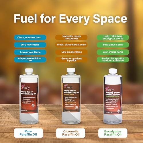 Image of Firefly - Paraffin Lamp Oil 32 oz - Smokeless Indoor Fuel