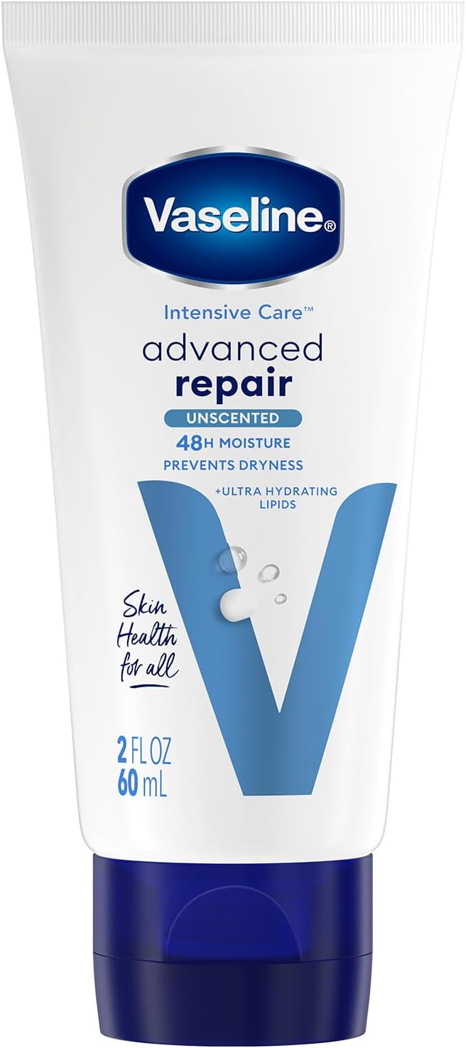 Vaseline Intensive Care Advanced Repair, Travel-Size โ Fragrance-Free Body Lotion for Extremely Dry Skin, 2 Oz
