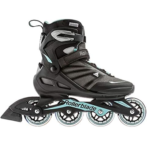 Rollerblade Zetrablade Women's Adult Fitness Inline Skate, Black/Light Blue, US Women's 10 Cover