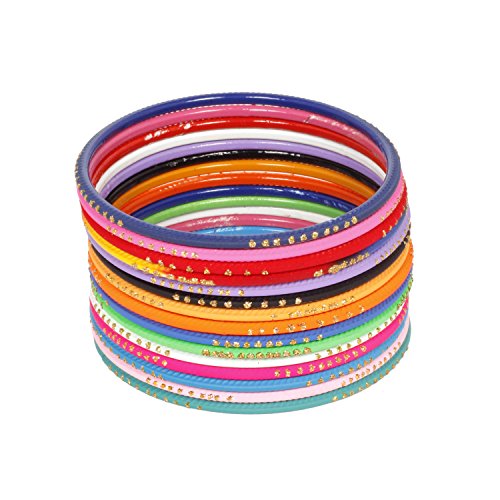 Ratna creation SANARA Indian Bollywood Multi Color Plain Bangle Box for Women