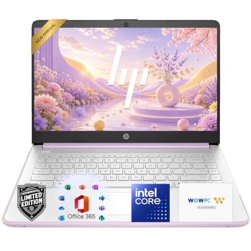 Image of HP 14 Laptop, Intel N150 Processor, 4GB DDR5 RAM, 128GB SSD, 1TB Cloud Storage, Long Battery Life, Windows 11 with Microsoft 365 for Business, Students & Everyday Use