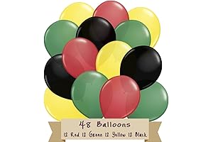 Festiva Black History Month Decorations, Juneteenth Decorations, African Theme Party Decorations, Red,...