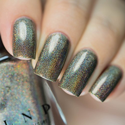Image of ILNP Treehouse - Rich Army Green Ultra Holographic Nail Polish