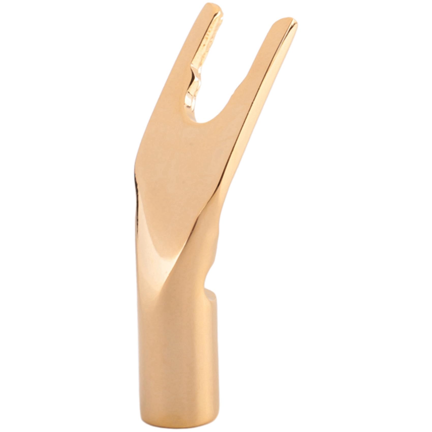 32 Pezzi HIFI Banana Y Spade Y Placcato Puro Rame Vite Forcella Altoparlante HiFi Connettori A Forcella-Rame