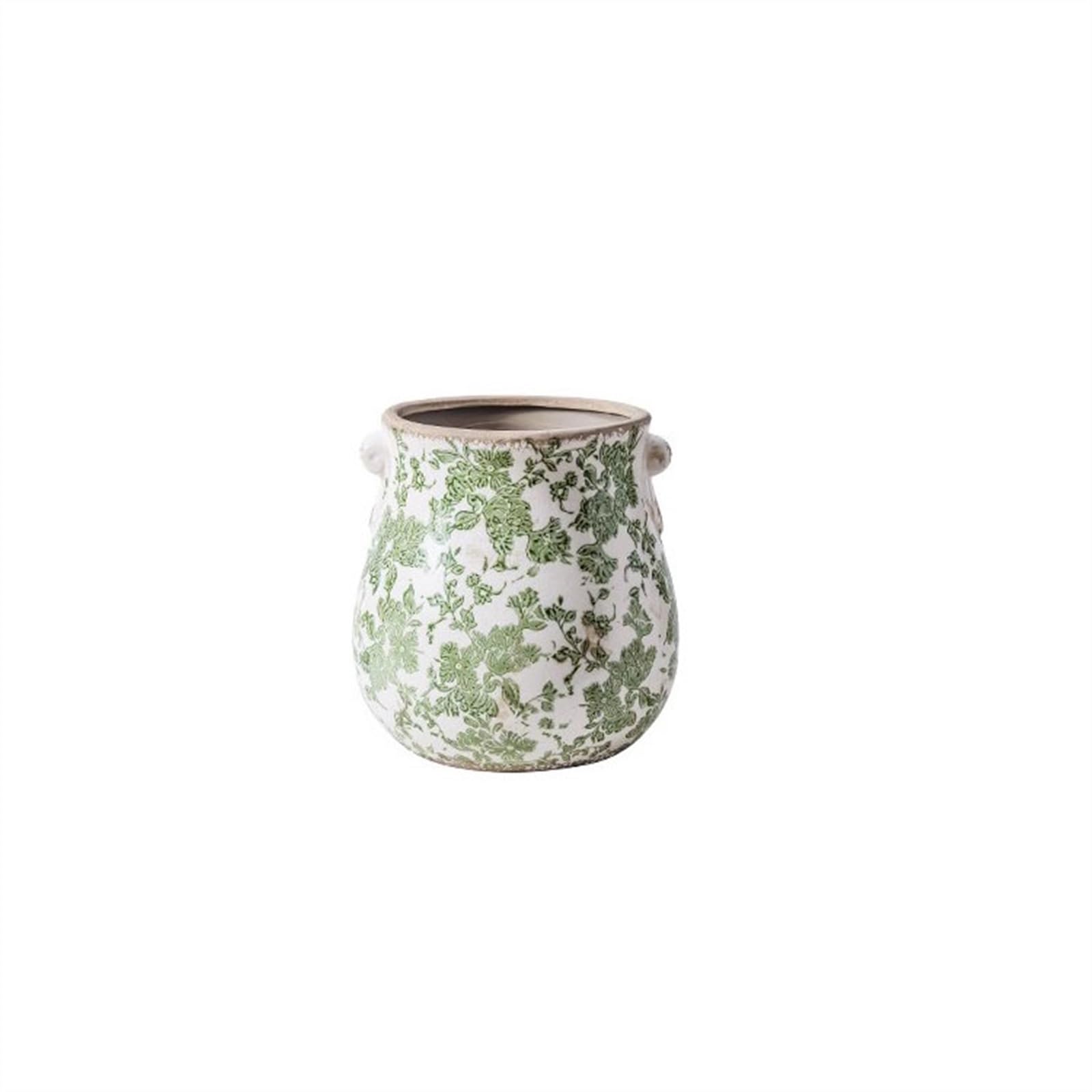 Vasi da Fiori Vasi da Fiori in Ceramica Vintage per Uso Domestico Lusso Premium Senso di Stile Creativo Vasi da Piante rustiche per Esterni da Patio, Un Colore M