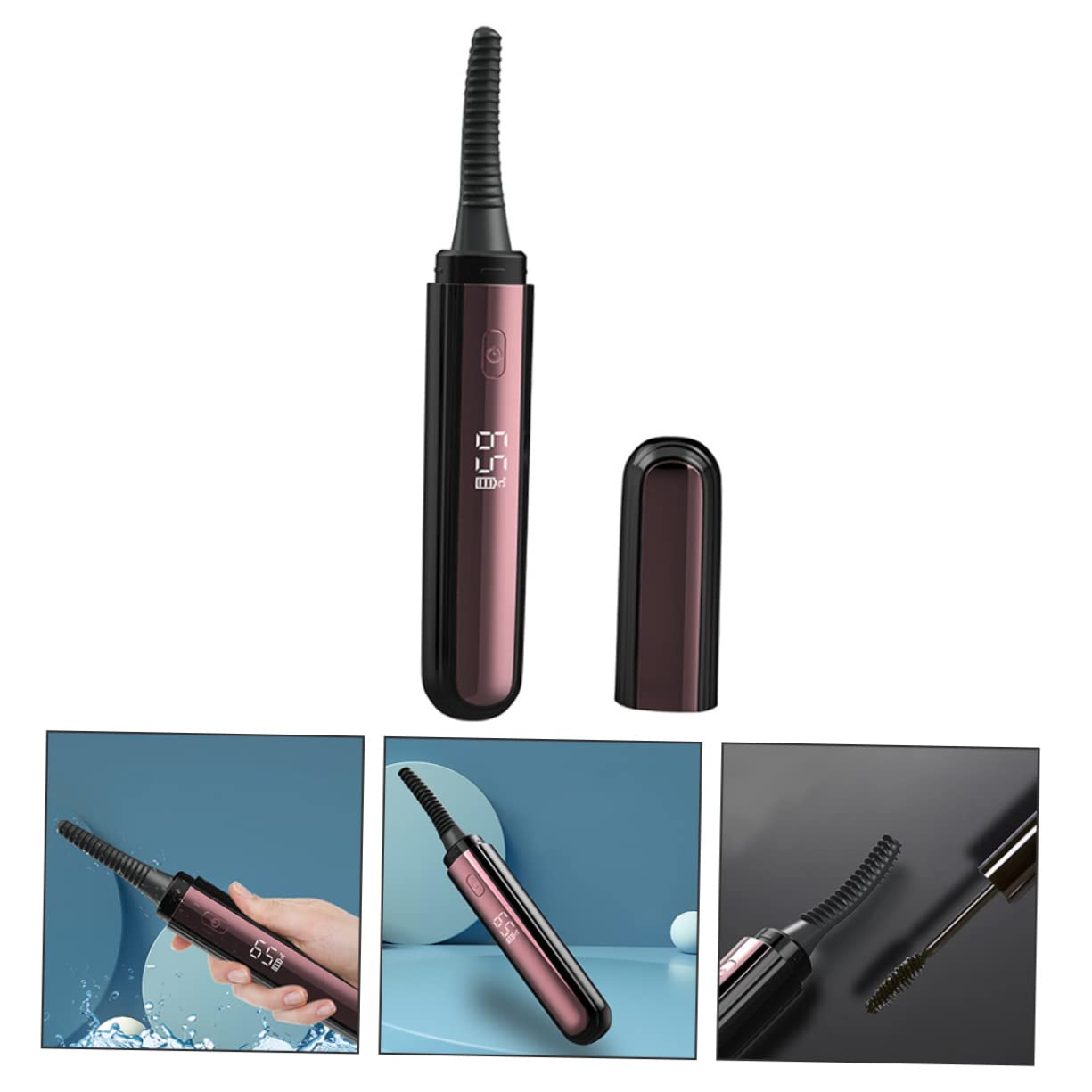Baluue Rizador De Pestañas Recargable Calefacción Profesional Herramienta De Belleza Para Rizar Pestañas El Hogar