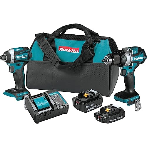 Makita XT296SMR 2-piece combo kit, brushless, 2.0 Ah and 4.0 Ah