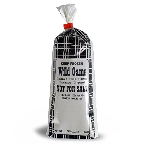 Miniatura 4 de UltraSource Wild Game - Bolsas para congelador paquete de 1000 Black Plaid