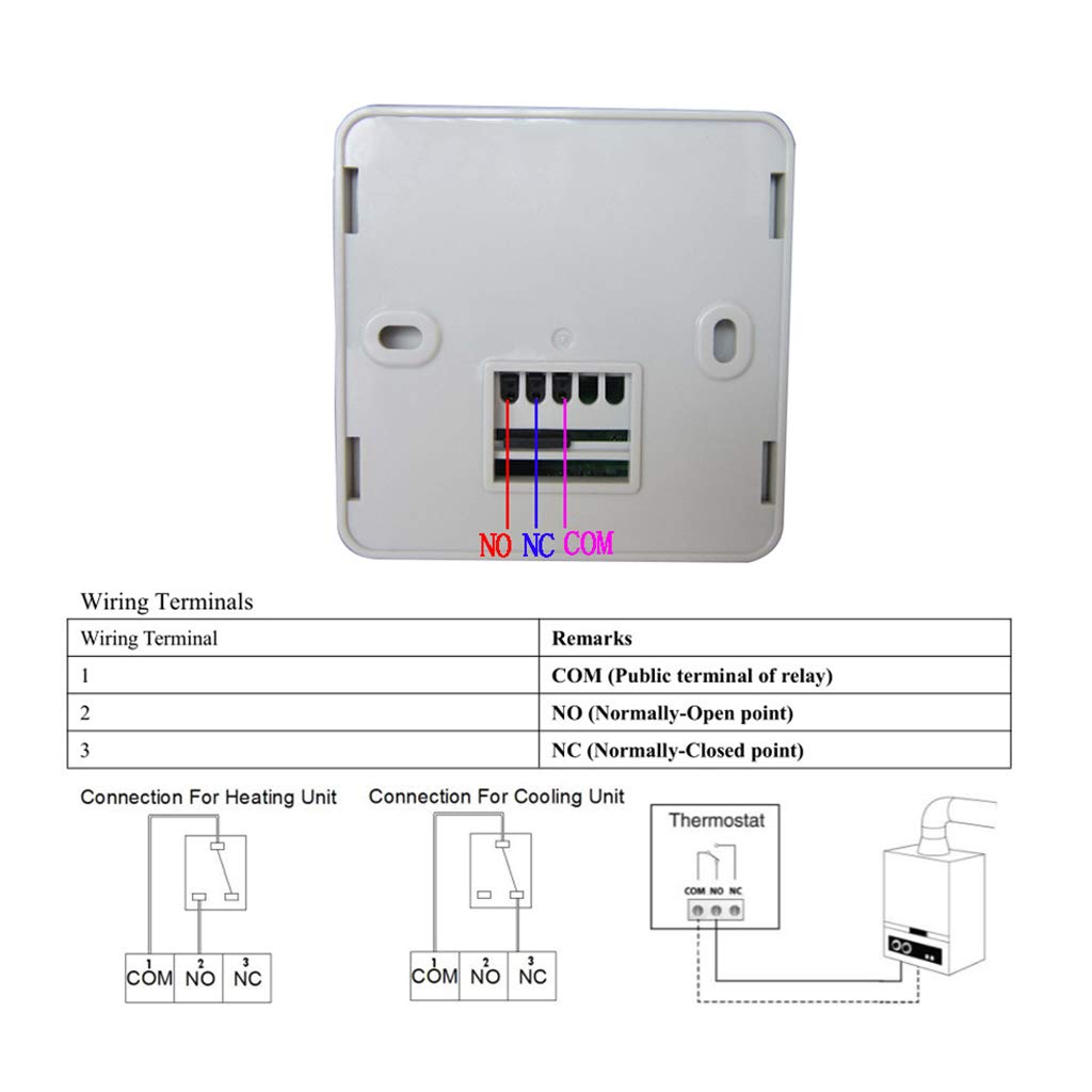 Termostatos Caldera Gas Calefacción Programable Pared Termostatos De Ambiente Inalámbrico