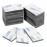 ZISMA Double Sided Sticky Tape 50 Pcs Heavy Duty Strong Mounting Adhesive Foam Pads Waterproof Rectangle (50mm x 30mm)