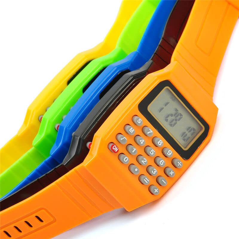 brown leaf Kids Led Band with Beautiful Gift Calculator Watches Bracelet for Brother and Sister for Raksha bandhan (2 Led Band+ 2 Calculator Watch) 4