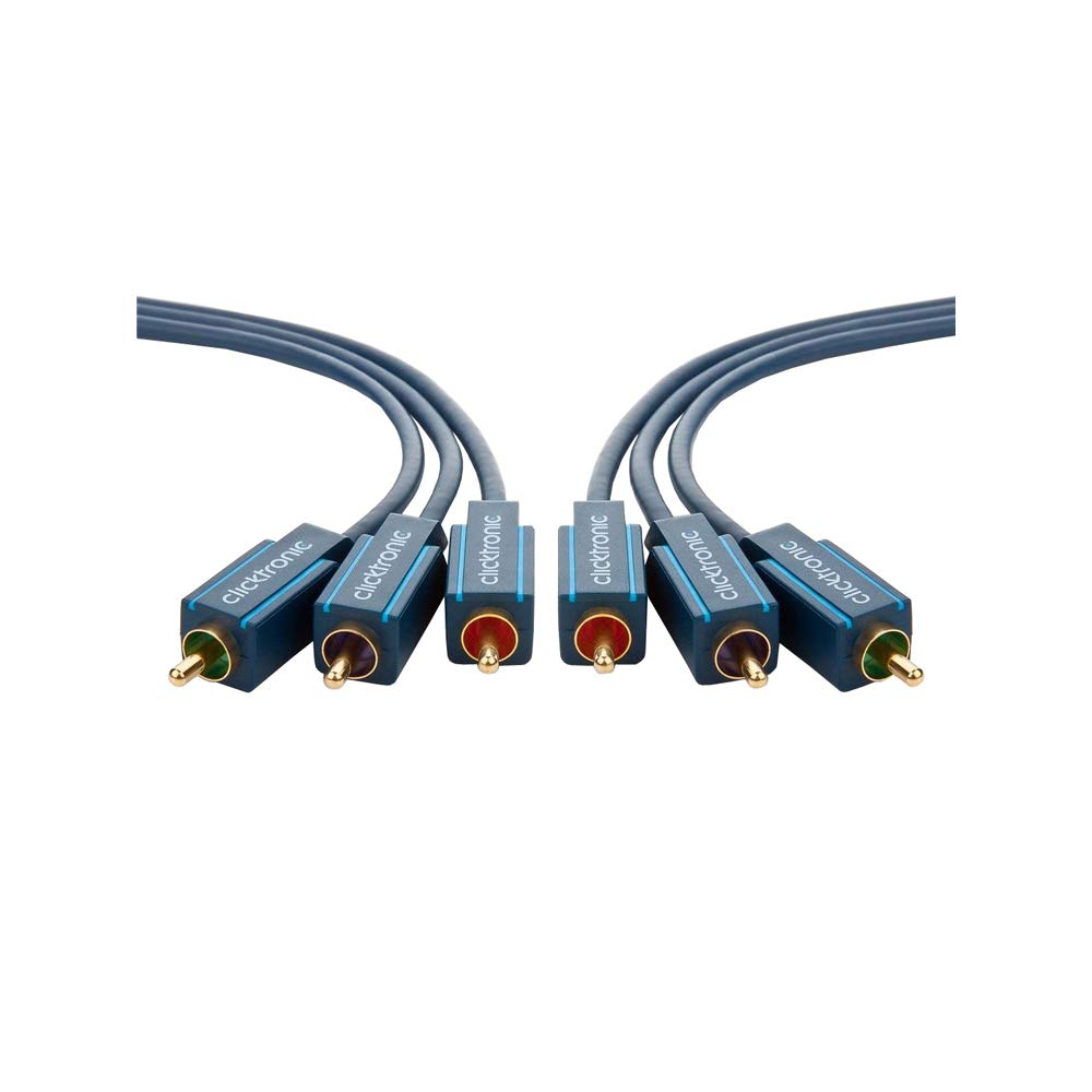 Clicktronic Casual - Cable componente YUV (RCA de 3 clavijas, 7,5 m)