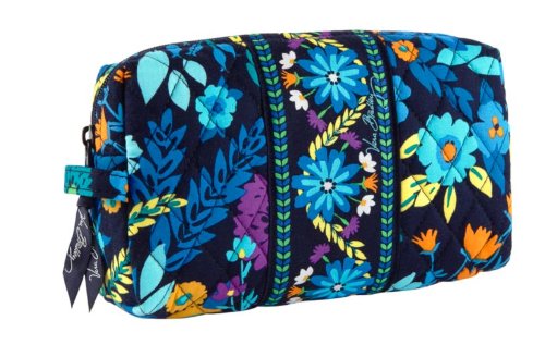Vera Bradley Medium Cosmetic in Midnight Blues