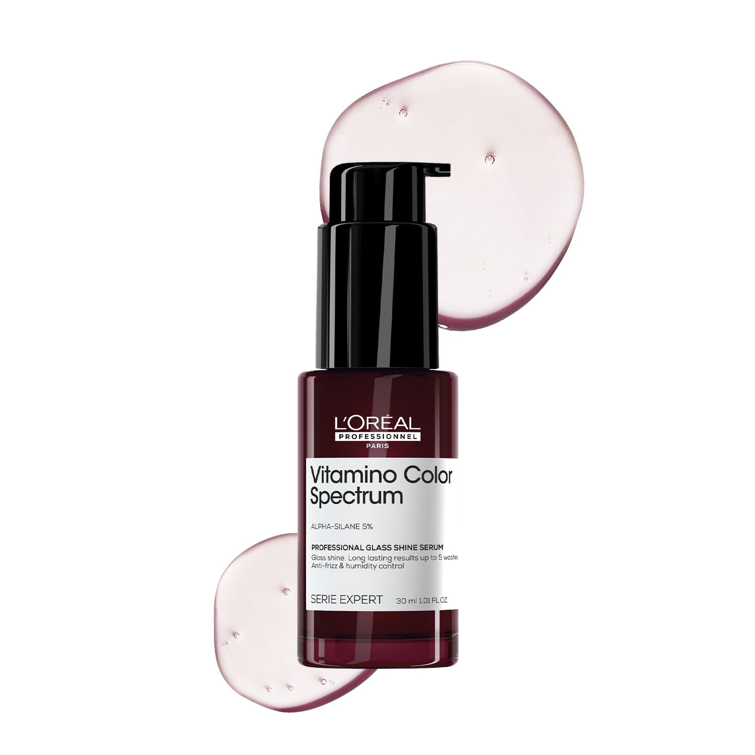 L'Oréal Professionnel Vitamino Color Spectrum Glass shine serum for all colored hair 30 ml | A patented leave in serum for colored hair that delivers instant glass shine & lasting results.-image-31