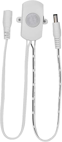 Diyeeni Interruptor 120 grados 2-360 segundos Rango de retardo ajustable 5A DC 5-24V Mini PIR Sensor de movimiento infrarrojo Detector Interruptor