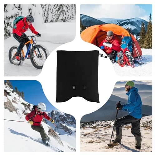 Bufanda calefactable USB con control de temperatura de tres velocidades en terciopelo suave 6