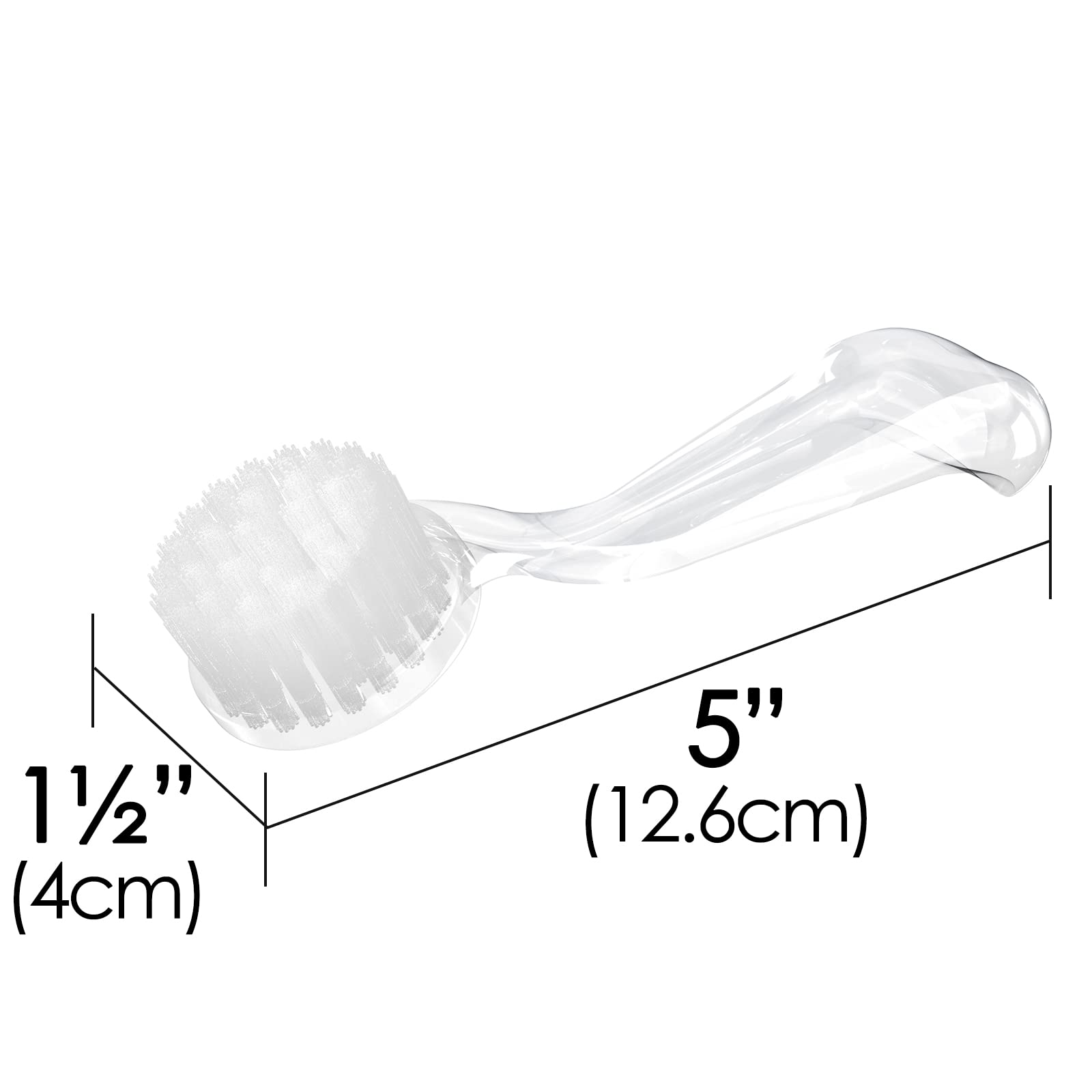 ReignSword Round Head Nail Brush with Cover, 12 Pieces Fingernail Brush with Handle Grip - Image 4