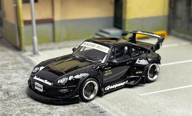 Amazon | Street Weapon 1/64 ミニカー 911 RWB 993 黒