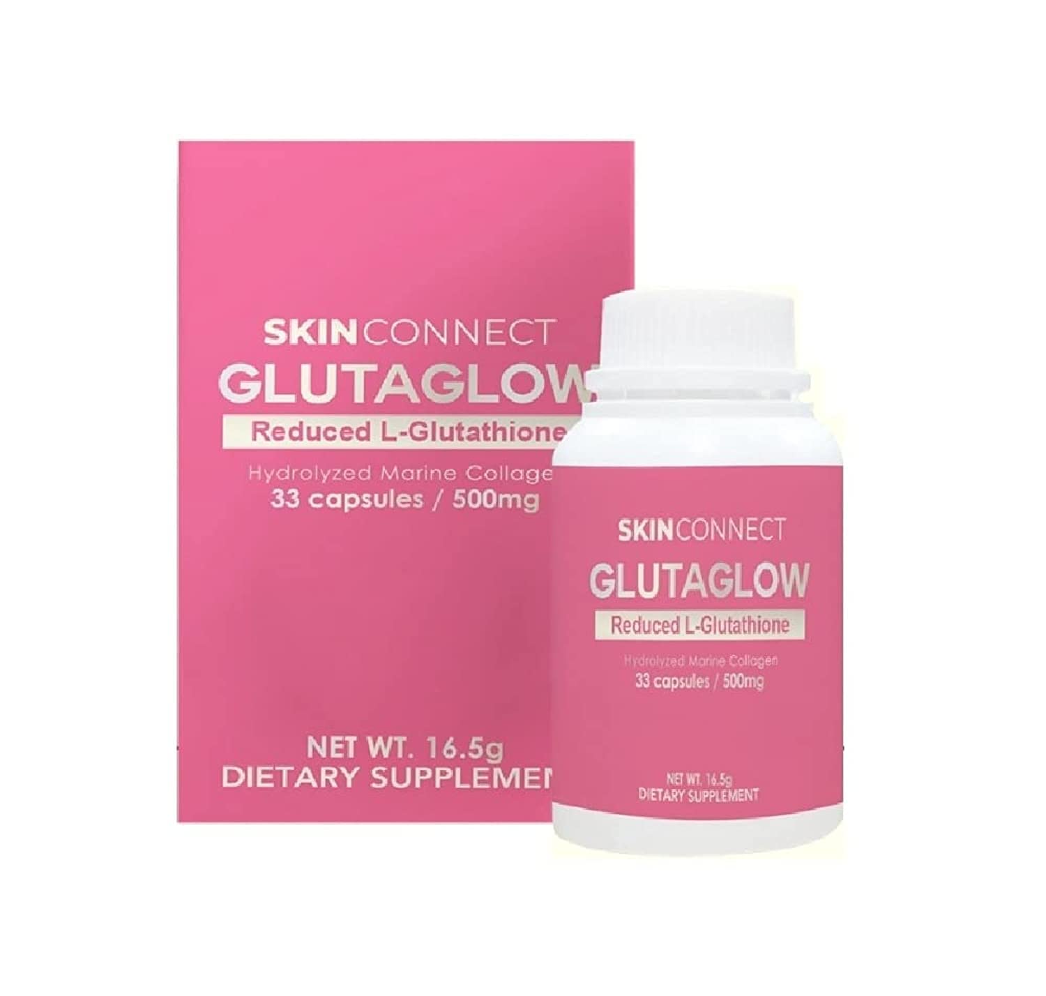 Skin Connect Gluta Glow - 33 Capsules (500mg)