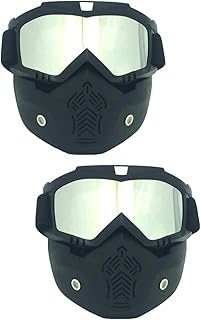 Sosoport 2 Peças Máscara De Motocicleta Capacetes De Motocicleta Capacetes De Moterbike Capacete Para Motocicleta Capacete De Motocross Máscara Facial De Motocicleta Capacetes De