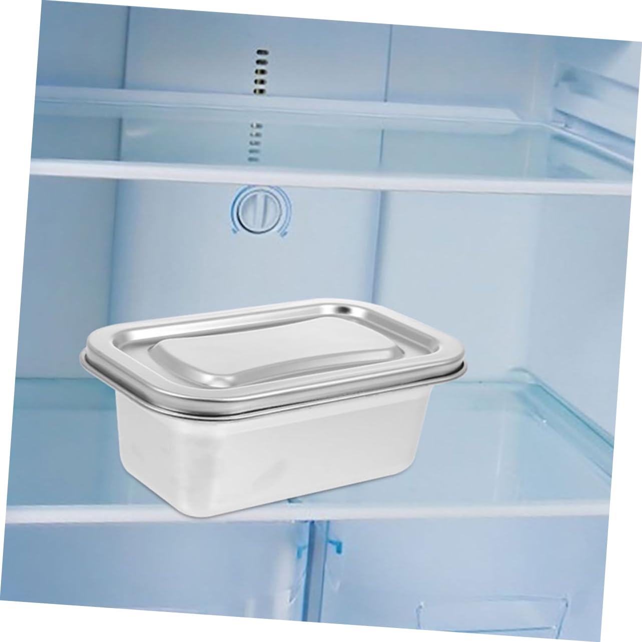 Edelstahl-Eisbox, 1,2 l, 304 wiederverwendbarer, luftdichter Behälter, stapelbare Gefrieraufbewahrung für hausgemachte Desserts, langlebig und umweltfreundlich, Küchenzubehör