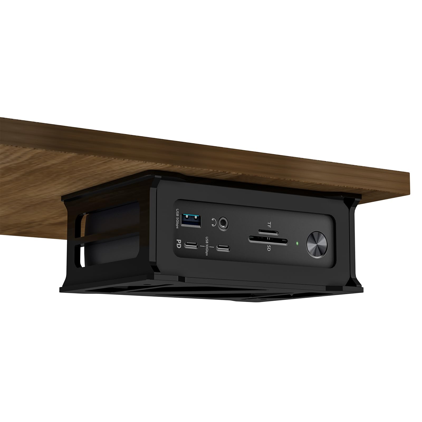 CaSZLUTION Wall Mount and Under Desk Mount Acrylic Holder Compatible with Anker 575 USB-C Docking Station (13-in-1)/ for Anker 577 Thunderbolt Docking Station (13-in-1, Thunderbolt 3) - Stand Only