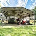 AirWire Carport Canopy 20’X30’ Heavy Duty Car Port Galvanized Steel Roof, Reinforced Stable Triangle Frame for Snowy Windy Metal Carports Enhanced Base Car Tent for Car,RV,Pickup,Boat,Truck,Tractor