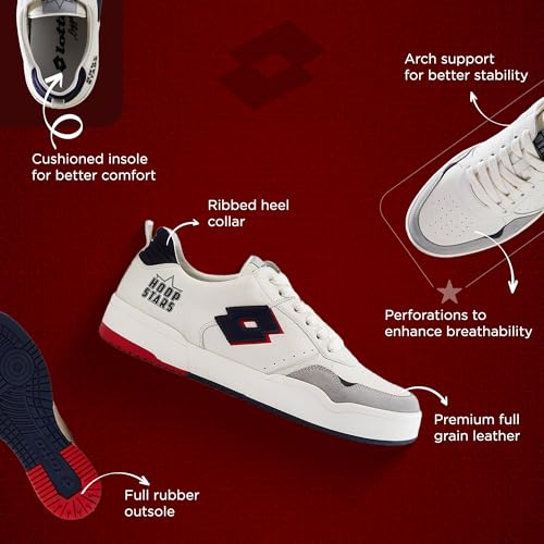 Image of Lotto Men Hoop Star OG Leather Sneakers