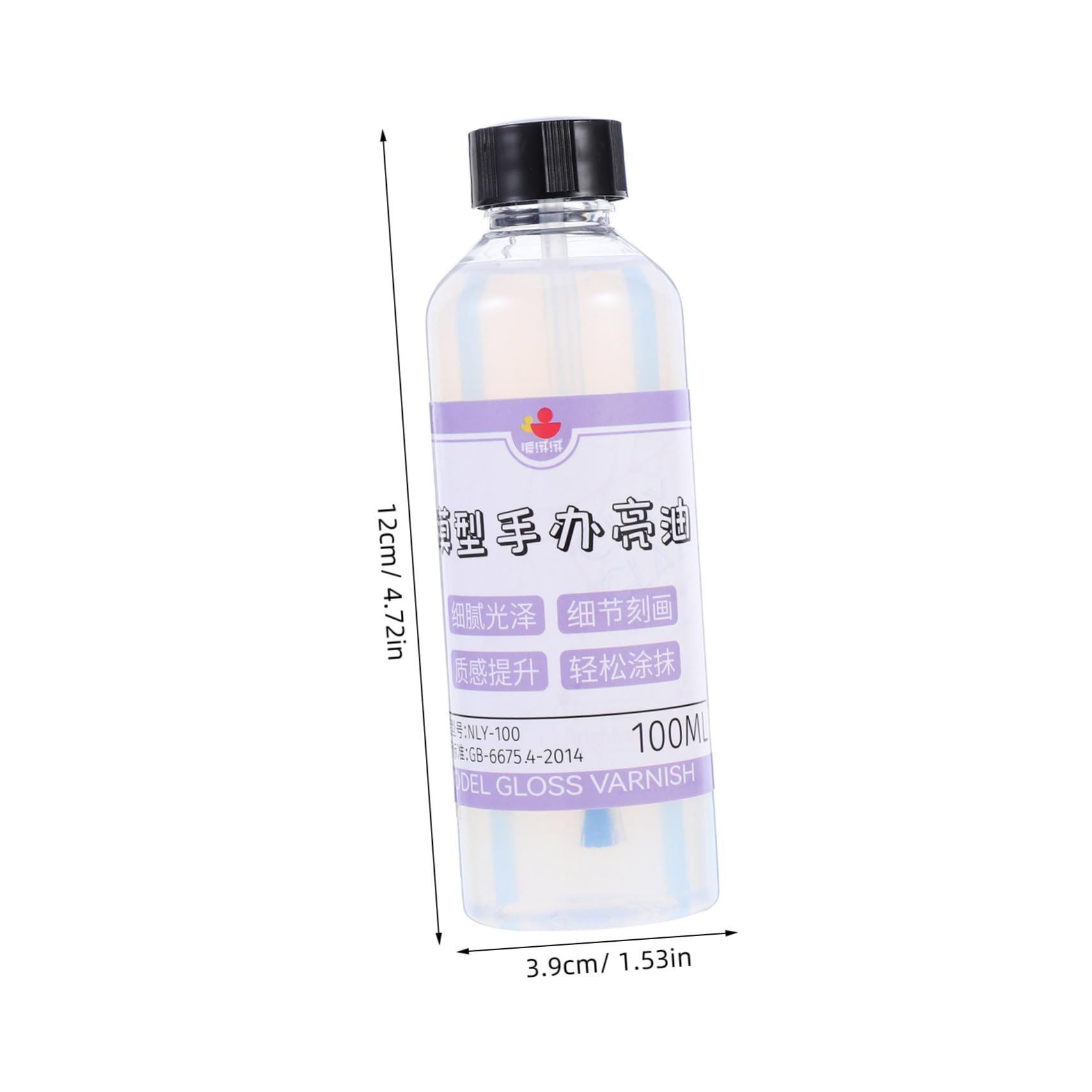 Artibetter Air Dry Clay Glaze for Clay Tools 100ml Varnish Gloss Enhancer Water and Model Dolls Craft Sealant