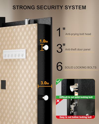 Image of TIGERKING Extra Large Safe for Home 17.6 Cu Ft, 235 lb Heavy-Duty Steel