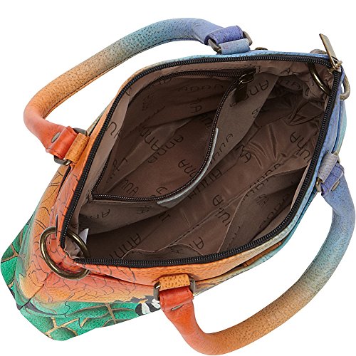 Image of Anna by Anuschka Women's Original Genuine Leather Hand-Painted Small Satchel - Leather Handbag for Women | Original
