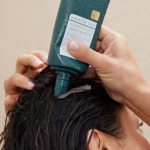 Miniatura 6 de Kristin Ess Exfoliante instantáneo para el cabello para la acumulación y la caspa, tratamiento calmante del cuero cabelludo seco, hidratante +