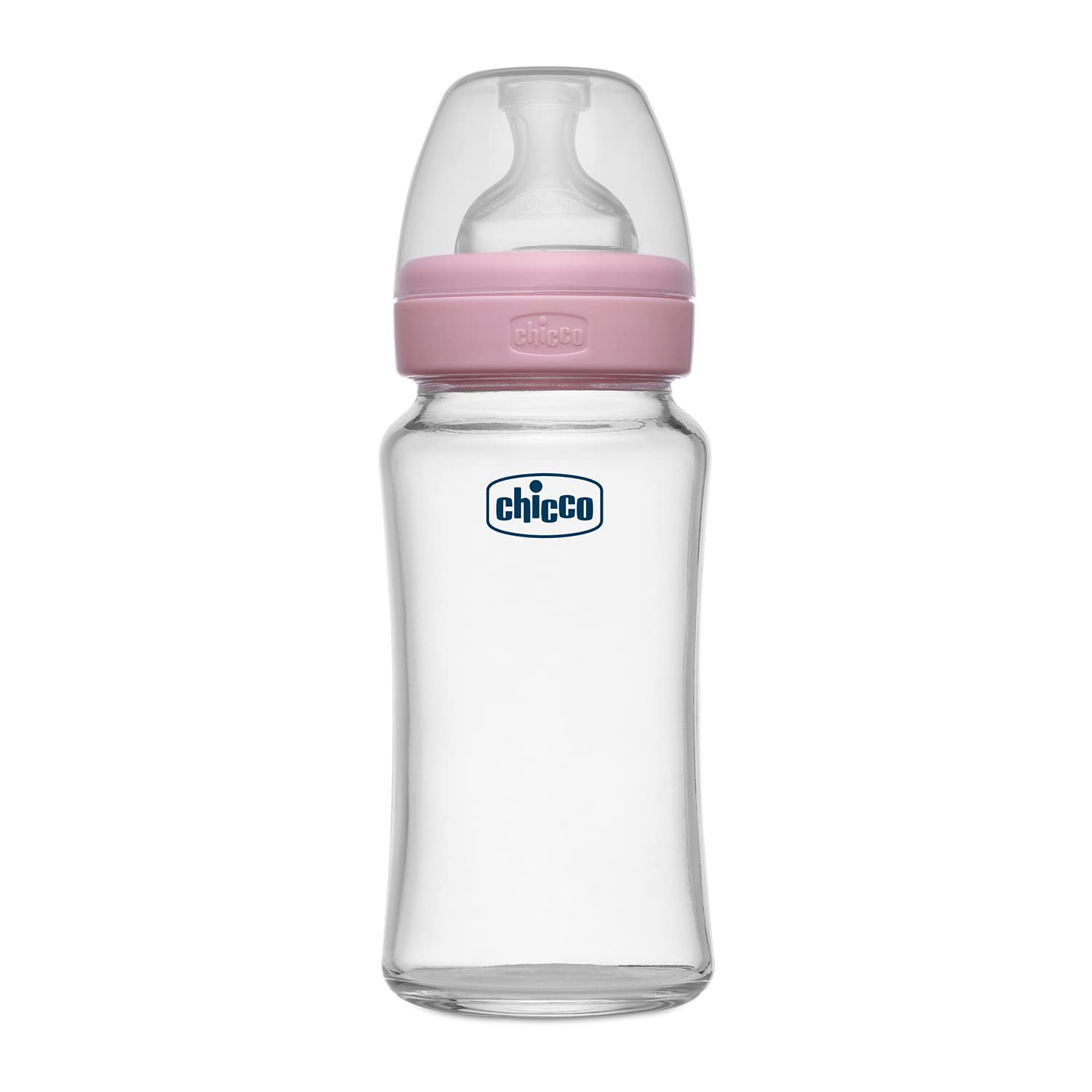 Chicco Well-Being Glass Feeding Bottle for Babies (240ml, Medium Flow) | Premium Borosilicate Glass for High Durability | Elongated Teat for Correct Latch | Comes with Anti-Spill Cap | BPA Free (Pink) (B0BHTCHC9K) Amazon Price History, Amazon Price Tracker